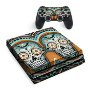 PS4 Pro Console Skins Decal Wrap ONLY - Sugar Skull day of the Dead
