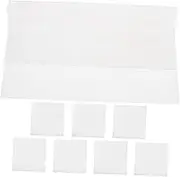 Cabilock 8pcs Dehydrator Tablets Grain Dehydrator Pedestal Stand Display Salad Dehydrator Snack Cake Steel Footed Round Tray Soda Protector Bakers Blade Leakage Soda Can White