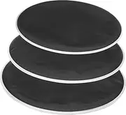 FUNOMOCYA Silent Drum Practice Pad Set 3 Pcs Double Layer Mute Drum Heads Replacement Drum Heads for Drums