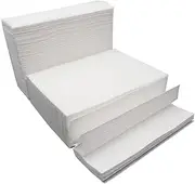 GARVALON 400pcs Thickened Commercial Towel Sheets Paper Towel Bathroom Paper Toilet Paper Table Tissue High Absorbency White for Home Kitchen Shop