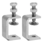 2Pcs Stainless Steel C Clamps 2.17" Wide Jaw Opening for Woodworking Welding