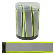Sunlite Reflective Leg Bands Yellow/Silver Adjustable Unisex