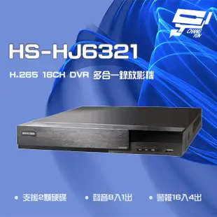 昇銳 H.265 8MP 16路 PTZ 同軸帶聲 DVR多合一錄影主機 雙硬碟