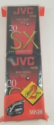 JVC TD-20 SX 20 Minute VHS C VHS C Compact Camcorder Video Tape Cassette 2pk