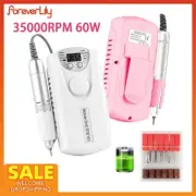 Wireless Nail Drill Manicure Grinder Machine 35000RPM Nail File Polishing Tool