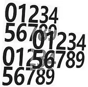 jojofuny 3 Sets Adhesive House Number Stickers Number Patterns for Easy Identification Mailboxes Doors and Various Surfaces User Friendly Peel and Stick Application