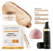 8 Items Citrus Wellness Boost Energy Face Crème Foundation Sleep Mask Sponge