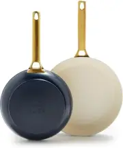 GreenPan Reserve 10" and 12" Frying Pan Skillet Set, Twilight Blue