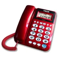 在飛比找momo購物網優惠-【TECO 東元】來電顯示有線電話機 XYFXC013(家用