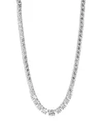 Nadri Rockstars Cubic Zirconia Collar Necklace in Rhodium Plated, 16