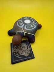 Rake Figurine Turtle= Prosperity Signed Jeremy Diller