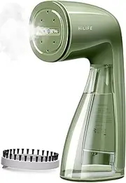 HiLIFE Steamer for Clothes, 1100W Clothes Steamer, Fast Wrinkle Removal with Large 302ml Tank, Ideal for All Fabrics, Easy to Use, Compact and Portable Travel Garment Steamer