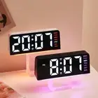 Temperature Digital LED Clocks Wall-mounted Display Table Clock for Bedroom
