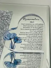 Sympathy Gifts Heart Shape Memorial Bereavement Gift Crystal Acrylic Paperweight