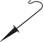 INOOMP Vintage Iron Shepherd Hook for Garden Detachable Outdoor Metal Hook for Solar Lights Lanterns Bird Feeders and Flower Pots Durable and Practical Decor