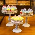 Vintage Cake Stands High Feet Pastries Plates Dessert Display Rack Bakeware
