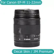 For Canon EF-M 11-22mm F4-5.6 IS STM Decal Skin Vinyl Wrap Film Lens Sticker