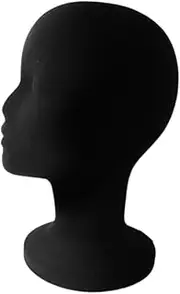 AUTSUPPL Blank Foam Mannequin Head Hat Display Holder Versatile Storage Stand for Wigs Caps Hats for Retail Stores Home Use Simple Design Prevents Deformation