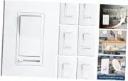 Pack Dimmer Light Switch, Single-Pole or 3-Way Slide Dimmer 3Way 6 White