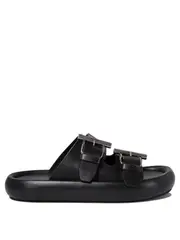 [Alexander Mcqueen] Alexander Mcqueen-Sandali Nero-Uomo 40 Black