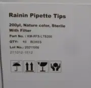 Rainin Part No KM-RFS-LTS200 Rainin Pipette Tips 200µl 1 case