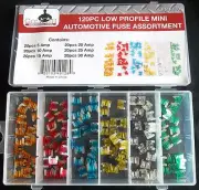 120pc GOLIATH INDUSTRIAL LOW PROFILE MINI CAR FUSE BOX ASSORTMENT LPMF120 FUSES
