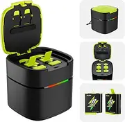 TELESIN Fully Upgraded Real Quick Charging for Hero 12 Hero 11 Hero 10 9 Battery Charger, Fast Charger Battery for Go Pro 9 10 11 12 Original Accessories,30 Mins Charge 75% Power,Full Charge in 1.5H