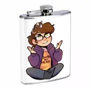 Cat & Mouse Em2 8oz Stainless Steel Flask Drinking Whiskey Liquor
