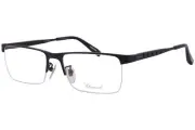 Chopard VCHA98M 531 Eyeglasses Frame Black Semi Rim Rectangle Shape 57mm