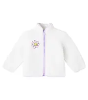 [Stella McCartney Kids] Stella McCartney Kids Embroidered fleece jacket Y 3 white