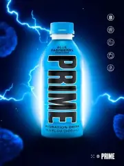 PRIME HYDRATION DRINK BY KSI AND LOGAN PAUL -500ML BOTTLE-BLUE RASPBERRY FLAVOUR