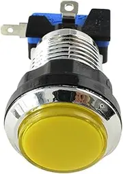 Huayeex Arcade LED Push Buttons,Small Button with Light for Arcade Machine - Built-in Bracket Design Video Game Console Supplies for Living Room, Internet Cafe, Bedroom