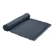 Ecology Fray Table Runner 35x180cm - Steel