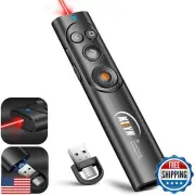 KUIYN Rechargeable Presentation Clicker, Wireless Presenter Remote with Type