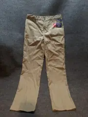 New Dickies Boy'S Flat Front Khaki Pant Boys 20 Beige Slim Fit