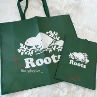 在飛比找樂天市場購物網優惠-美國代購 台灣現貨 Roots環保購物袋 禮物袋