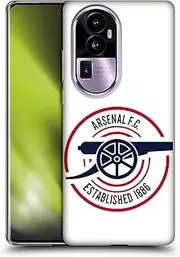 Head Case Designs Officially Licensed Arsenal FC 1886 Crest and Gunners Logo Soft Gel Case Compatible with Oppo Reno10 Pro+