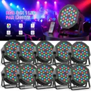 108W PAR Can Light 36LED RGB DMX Party Disco Bar Stage Lights Wireless Remote