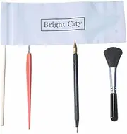 4PCS Scratch Painting Art Tool Scratching Drawing Tool Scratch Art Pen Scratch Stick Sketch Arts Set with Scraper Pen Black Brush for Sketch Art Painting Papers Painting Drawing Boards