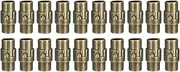 uxcell 20pcs Leather Cord End Clasp 6mm Hole Magnetic Cord End Caps Closures Leather Bracelet Buckle for Jewelry Making DIY Supplies Crafts, Bronze