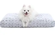 Washable Dog Bed Deluxe Plush Dog Crate Beds Fulffy Comfy Kennel Pad Anti-Slip P