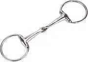 Equinate Olive Head Bit Stainless Steel 16 mm Single Broken 11.5 cm Anatomically Shaped Mouth-Friendly Bit with Gentle Impact Laser Engraved Size Specification