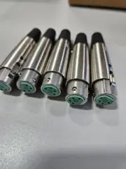 1 Lot 5 Pcs Switchcraft A4F 4 Pin XLR female Connectors, NOS (1021)
