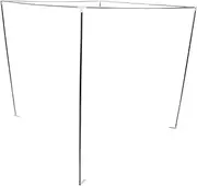 1Set Stainless Steel Canopy Frame Bracket for Bed Bed Frame Supports Mosquito Net Resistant Canopy Structure for Bedroom Decoration Easy to Assemble