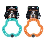 Pet Dog Puppy Chew Toy Tough Rubber Dental Teeth Bite Clean Fetch Training 21CM