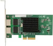 Precise Server Network Adapter Stable PCIe 10/100/1000Mbps RJ45 Port for Desktop Computer, Durable Printed Circuit Board, Ideal for Servers and High Demand Applications
