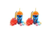 10pc Hot Wheels Kid's/Children's Bath Fizzers/Bombs And Loofa Set With Cup 6y+