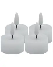 BIDKhome Set of 4 Flameless Tealight Candles