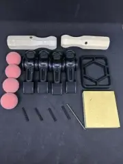 Tornado Foosball men-4 Black- w. roll pins, tool Kit, TR foosballs, 2 handles