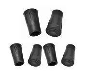 6Pcs Rubber Trekking Poles Tips Protectors Hiking Pole Replacement Flexible Walk Tip For Hiking Trekking Walking Poles